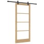 Porta scorrevole vidaXL con kit hardware 'ORKDAL'in legno massello e vetro Porta scorrevole vidaXL con kit hardware 'ORKDAL'in legno massello e vetro