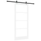 Set porta scorrevole vidaXL con hardware "ORKDAL" Bianco Legno Massello & Vetro Set porta scorrevole vidaXL con hardware "ORKDAL" Bianco Legno Massello & Vetro
