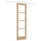 Set di porte scorrevoli vidaXL con hardware 61x198.5 cm in legno massello di pino