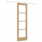 Set di porte scorrevoli vidaXL con hardware 61x198.5 cm in legno massello di pino