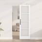 Set di Porta Scorrevole vidaXL con Kit Bianco 61x198.5 cm in Legno Massello Pino Set di Porta Scorrevole vidaXL con Kit Bianco 61x198.5 cm in Legno Massello Pino