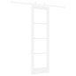 Set di Porta Scorrevole vidaXL con Kit Bianco 61x198.5 cm in Legno Massello Pino Set di Porta Scorrevole vidaXL con Kit Bianco 61x198.5 cm in Legno Massello Pino