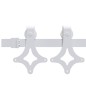 Set di Porta Scorrevole vidaXL con Kit Bianco 61x198.5 cm in Legno Massello Pino Set di Porta Scorrevole vidaXL con Kit Bianco 61x198.5 cm in Legno Massello Pino