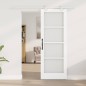 vidaXL Set Porta Scorrevole Set di 2 Bianco MDF 73.5 x 198.5 cm