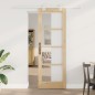 Set di porte scorrevoli vidaXL con kit hardware 73,5x211 cm legno massello di pino