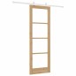 Set di porte scorrevoli vidaXL con kit hardware 73,5x211 cm legno massello di pino
