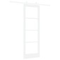 Porta scorrevole vidaXL con set di hardware bianco 73.5x211 cm in legno massello di pino