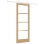 Set di porte scorrevoli vidaXL con attrezzatura 78x202 cm legno massello di pino