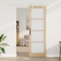 Porta scorrevole vidaXL con set hardware 78x232 cm Legno massello di pino Porta scorrevole vidaXL con set hardware 78x232 cm Legno massello di pino