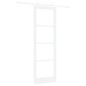 Set Porta Scorrevole vidaXL con Hardware Bianca 78x232 cm in Legno Massello di Pino Set Porta Scorrevole vidaXL con Hardware Bianca 78x232 cm in Legno Massello di Pino