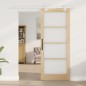 Set di porte scorrevoli vidaXL con set di ferramenta 83x202 cm in legno massello di pino