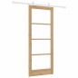 Set di porte scorrevoli vidaXL con set di ferramenta 83x202 cm in legno massello di pino