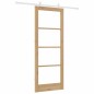 Porta scorrevole vidaXL con set di hardware 83x211 cm in legno massello di pino