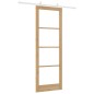 Porta Scorrevole vidaXL con Set Hardware 83x232 cm Legno Massello in Pino