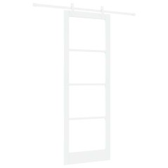 Porte Scorrevoli vidaXL con Set Hardware Bianco 83x232 cm in Legno Massello di Pino