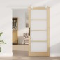 Set di porte scorrevoli vidaXL con hardware 86x198.5 cm in legno massello di pino