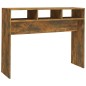 Tavolino Consolle Rovere Fumo 105x30x80 cm in Legno Multistrato Tavolino Consolle Rovere Fumo 105x30x80 cm in Legno Multistrato