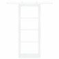 Set Porta Scorrevole con Hardware vidaXL Bianco 86x211 cm Legno Massello di Pino Set Porta Scorrevole con Hardware vidaXL Bianco 86x211 cm Legno Massello di Pino