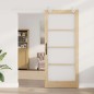 Set Porta Scorrevole vidaXL con Hardware 93x211 cm Legno Massello di Pino Set Porta Scorrevole vidaXL con Hardware 93x211 cm Legno Massello di Pino