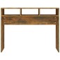 Tavolino Consolle Rovere Fumo 105x30x80 cm in Legno Multistrato Tavolino Consolle Rovere Fumo 105x30x80 cm in Legno Multistrato