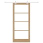 Set Porta Scorrevole vidaXL con Hardware 93x211 cm Legno Massello di Pino Set Porta Scorrevole vidaXL con Hardware 93x211 cm Legno Massello di Pino