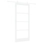 Set Porta Scorrevole vidaXL con Hardware Bianco 93x211 cm Legno Massiccio di Pino Set Porta Scorrevole vidaXL con Hardware Bianco 93x211 cm Legno Massiccio di Pino