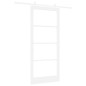 Set Porta Scorrevole vidaXL con Hardware Bianco 93x211 cm Legno Massiccio di Pino Set Porta Scorrevole vidaXL con Hardware Bianco 93x211 cm Legno Massiccio di Pino