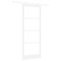 Set di Porta Scorrevole con Hardware VidaXL Bianca 93x232 cm Legno Massello Pino Set di Porta Scorrevole con Hardware VidaXL Bianca 93x232 cm Legno Massello Pino
