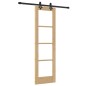Set Porta Scorrevole vidaXL con Kit Hardware 61x198,5 cm Legno di Pino Massello Set Porta Scorrevole vidaXL con Kit Hardware 61x198,5 cm Legno di Pino Massello