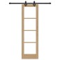 Set Porta Scorrevole vidaXL con Kit Hardware 61x198,5 cm Legno di Pino Massello Set Porta Scorrevole vidaXL con Kit Hardware 61x198,5 cm Legno di Pino Massello