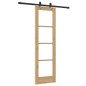Set Porta Scorrevole vidaXL con Kit Hardware 61x198,5 cm Legno di Pino Massello Set Porta Scorrevole vidaXL con Kit Hardware 61x198,5 cm Legno di Pino Massello