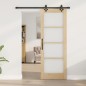 Set Porta Scorrevole vidaXL con Ferramenta 73.5x198.5 cm in Legno Massiccio di Pino Set Porta Scorrevole vidaXL con Ferramenta 73.5x198.5 cm in Legno Massiccio di Pino