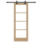 Set Porta Scorrevole vidaXL con Ferramenta 73.5x198.5 cm in Legno Massiccio di Pino Set Porta Scorrevole vidaXL con Ferramenta 73.5x198.5 cm in Legno Massiccio di Pino