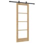 Set Porta Scorrevole vidaXL con Ferramenta 73.5x198.5 cm in Legno Massiccio di Pino Set Porta Scorrevole vidaXL con Ferramenta 73.5x198.5 cm in Legno Massiccio di Pino