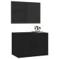Mobile Porta TV a Parete Nero 57x34,5x40 cm Mobile Porta TV a Parete Nero 57x34,5x40 cm