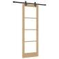 Porta Scorrevole vidaXL con Set di Ferramenta 73.5x211 cm Legno Massello di Pino Porta Scorrevole vidaXL con Set di Ferramenta 73.5x211 cm Legno Massello di Pino