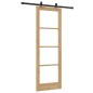 Porta Scorrevole vidaXL con Set di Ferramenta 73.5x211 cm Legno Massello di Pino Porta Scorrevole vidaXL con Set di Ferramenta 73.5x211 cm Legno Massello di Pino