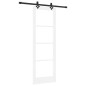 Porta scorrevole vidaXL con set hardware Bianco 73.5x211 cm Legno massiccio di pino