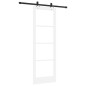 Porta scorrevole vidaXL con set hardware Bianco 73.5x211 cm Legno massiccio di pino