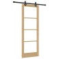 Set di porte scorrevoli vidaXL con set di accessori 78x211 cm legno massello di pino