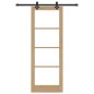 Set di porte scorrevoli vidaXL con set di accessori 78x211 cm legno massello di pino