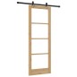 Set di porte scorrevoli vidaXL con set di accessori 78x211 cm legno massello di pino