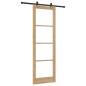 Porta Scorrevole vidaXL con Set di Accessori 78x232 cm Legno Massello di Pino