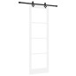 Porta Scorrevole vidaXL con Set di Accessori Bianco 78x232 cm Legno Massello di Pino