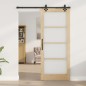 Porta scorrevole vidaXL con set di ferramenta 83x202 cm Legno massello di pino Porta scorrevole vidaXL con set di ferramenta 83x202 cm Legno massello di pino