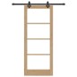 Porta scorrevole vidaXL con set di ferramenta 83x202 cm Legno massello di pino Porta scorrevole vidaXL con set di ferramenta 83x202 cm Legno massello di pino