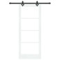 Porta Scorrevole vidaXL con Kit Hardware Bianca 83x202 cm in Legno di Pino
