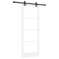 Porta Scorrevole vidaXL con Set Hardware Bianca 83x211 cm Legno Solido Pino Porta Scorrevole vidaXL con Set Hardware Bianca 83x211 cm Legno Solido Pino