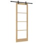 Porta Scorrevole vidaXL con Set di Ferramenta 83x232 cm Legno Massello di Pino Porta Scorrevole vidaXL con Set di Ferramenta 83x232 cm Legno Massello di Pino
