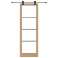 Porta Scorrevole vidaXL con Set di Ferramenta 83x232 cm Legno Massello di Pino Porta Scorrevole vidaXL con Set di Ferramenta 83x232 cm Legno Massello di Pino